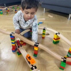 TOY2 Basis Paket Klein - 12 Track Connectors - Schienenzubehör Holzeisenbahn -Spielzeug Geschaft 26105239 03