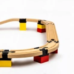 TOY2 Basis Paket Klein - 12 Track Connectors - Schienenzubehör Holzeisenbahn -Spielzeug Geschaft 26105239 06