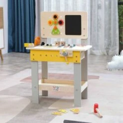 Baby Vivo Spielwerkbank Mit Tafel Und 39 Tlg. Zubehör - Bob -Spielzeug Geschaft 26292537 06