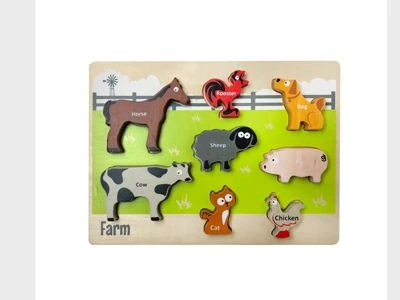 LK Trend & Style Lege Puzzle TIERE Und FISCHE Holz-Puzzle Kleinkind-Lernpuzzle Legespiel 24 Tlg. 2 LK Trend & Style Lege Puzzle TIERE Und FISCHE Holz-Puzzle Kleinkind-Lernpuzzle Legespiel 24 Tlg. - Image 2