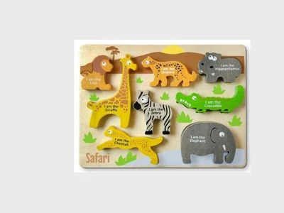 LK Trend & Style Lege Puzzle TIERE Und FISCHE Holz-Puzzle Kleinkind-Lernpuzzle Legespiel 24 Tlg. 4 LK Trend & Style Lege Puzzle TIERE Und FISCHE Holz-Puzzle Kleinkind-Lernpuzzle Legespiel 24 Tlg. - Image 4