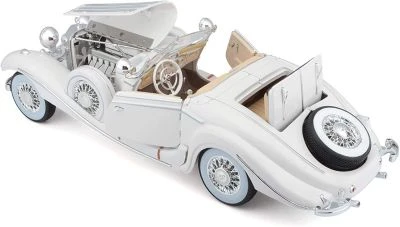 Maisto Modellauto Mercedes 500K Typ Specialroadster 1936 (weiß, Maßstab 1:18) 5 Maisto Modellauto Mercedes 500K Typ Specialroadster 1936 (weiß, Maßstab 1:18) - Image 5