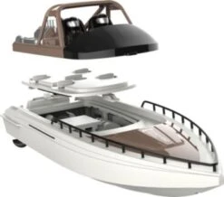 Amewi Aimee Speed Boot 2,4GHz RTR 15km/h, Braun/cremeweiß, 380 Mm 11 Amewi Aimee Speed Boot 2,4GHz RTR 15km/h, Braun/cremeweiß, 380 Mm -Spielzeug Geschaft 26596366 06
