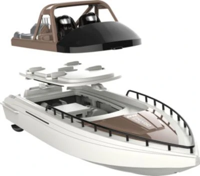 Amewi Aimee Speed Boot 2,4GHz RTR 15km/h, Braun/cremeweiß, 380 Mm 6 Amewi Aimee Speed Boot 2,4GHz RTR 15km/h, Braun/cremeweiß, 380 Mm - Image 6