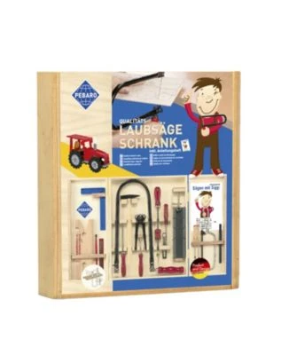 Pebaro Laubsäge-Set Im Holzschrank Unser Klassiker Mit Stahlwerkzeugen", 402S" 2 Pebaro Laubsäge-Set Im Holzschrank Unser Klassiker Mit Stahlwerkzeugen", 402S" - Image 2