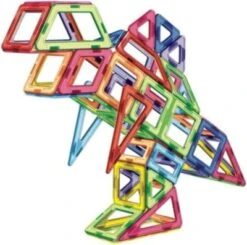 MAGNIKON Magnetische Bausteine, Magnetbau-Set "Der Dinosaurier", 65-Teilig, Standardgröße, Konstruktion Blöcke -Spielzeug Geschaft 26669011 04