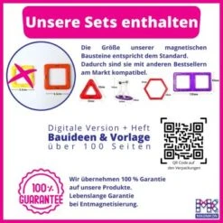 MAGNIKON Magnetische Bausteine, Magnetbau-Set "Das Puppenhaus", 35-Teilig, Standardgröße, Konstruktion Blöcke,Konstruktionsspielzeug -Spielzeug Geschaft 26669015 06