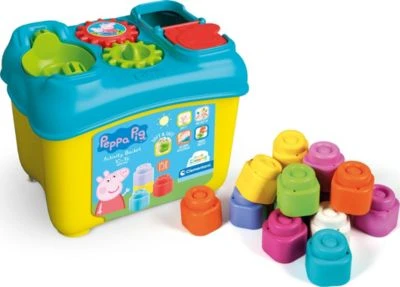 Clementoni Softbausteine Aktivitäts-Eimer Peppa Pig 1 Clementoni Softbausteine Aktivitäts-Eimer Peppa Pig