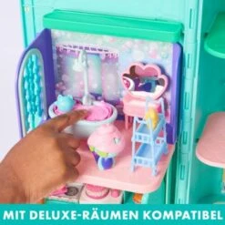Gabby‘s Dollhouse, Puppenhaus Mit 2 Spielzeugfiguren, 8 Möbelstücken, 3 Zubehörteilen, 2 Überraschungsboxen Und Geräuschen, Geeignet Für Kinder Ab 3 Jahren -Spielzeug Geschaft 27329983 04