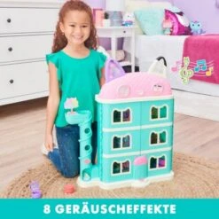 Gabby‘s Dollhouse, Puppenhaus Mit 2 Spielzeugfiguren, 8 Möbelstücken, 3 Zubehörteilen, 2 Überraschungsboxen Und Geräuschen, Geeignet Für Kinder Ab 3 Jahren -Spielzeug Geschaft 27329983 05