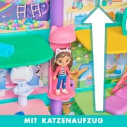 Gabby‘s Dollhouse, Puppenhaus Mit 2 Spielzeugfiguren, 8 Möbelstücken, 3 Zubehörteilen, 2 Überraschungsboxen Und Geräuschen, Geeignet Für Kinder Ab 3 Jahren -Spielzeug Geschaft 27329983 06