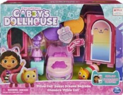 Gabby‘s Dollhouse Deluxe Raum, Sweet Dreams, Schlafzimmer Mit Kuschelkatze Pillow Cat Und 3 Zubehörteilen, 3 Möbelstücken Und 2 Überraschungsboxen, Geeignet Für Kinder Ab 3 Jahren -Spielzeug Geschaft 27329991 03