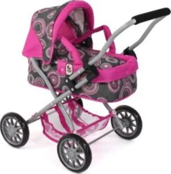 CHIC 2000 Mini-Kuschel-Puppenwagen SMARTY, Hot Pink Pearls