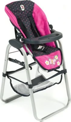 CHIC 2000 Puppen-Hochstuhl, Dots Navy-Pink