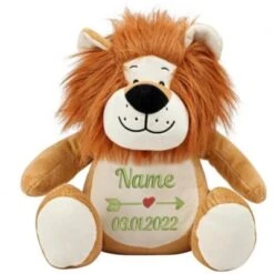 Elefantasie Stofftier Löwe Mit Namen Bestickt Personalisiert