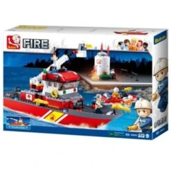 Sluban Klemmbausteine Löschboot Mit Öltank (405 Teile)