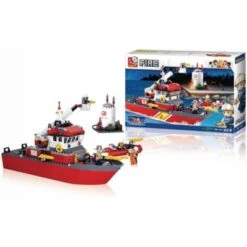 Sluban Klemmbausteine Löschboot Mit Öltank (405 Teile) -Spielzeug Geschaft 27530838 03