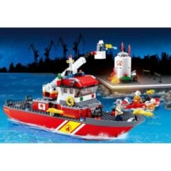 Sluban Klemmbausteine Löschboot Mit Öltank (405 Teile) -Spielzeug Geschaft 27530838 04