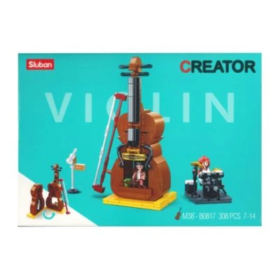 Sluban Klemmbausteine Instrumentenshop "Violine" (308 Teile) 1 Sluban Klemmbausteine Instrumentenshop "Violine" (308 Teile)