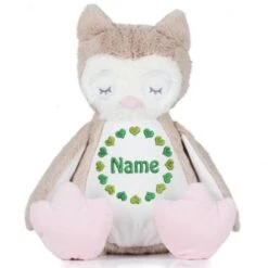 Elefantasie Stofftier Eule Mit Namen Bestickt Personalisiert