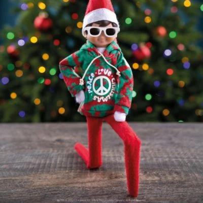 ELF On The SHELF® The Elf Outfit - Love & Peace Hoodie 3 ELF On The SHELF® The Elf Outfit - Love & Peace Hoodie - Image 3