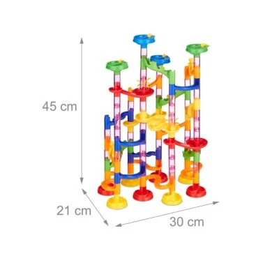 Relaxdays Kugelbahn 120-teilig 4 Relaxdays Kugelbahn 120-teilig - Image 4