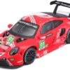 Bburago Modellauto Porsche 911 RSR LeMans '20 (rot, Maßstab 1:43)