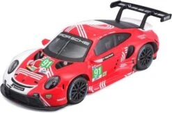 Bburago Modellauto Porsche 911 RSR LeMans '20 (rot, Maßstab 1:43)