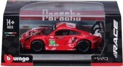 Bburago Modellauto Porsche 911 RSR LeMans '20 (rot, Maßstab 1:43) -Spielzeug Geschaft 28429165 06