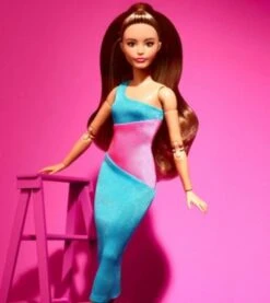 Barbie Signature Barbie Looks 15 - Brunette Ponytail, Turquoise/Pink Dress -Spielzeug Geschaft 28444753 06