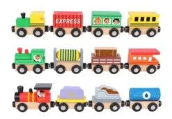 Tooky Toy Spielzeug Holz-Eisenbahn TH647 Magnetisch Spielzeugeisenbahnen -Spielzeug Geschaft 28687547 03