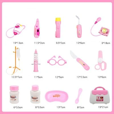 Debuy Arzt-Spielzeug-Set 15PCS Arzt-Spielzeug-Set Mädchen Medizinische Box Krankenschwester Kind Injektionsspiel Heimspiel Stethoskop Babywerkzeug 2 Debuy Arzt-Spielzeug-Set 15PCS Arzt-Spielzeug-Set Mädchen Medizinische Box Krankenschwester Kind Injektionsspiel Heimspiel Stethoskop Babywerkzeug - Image 2