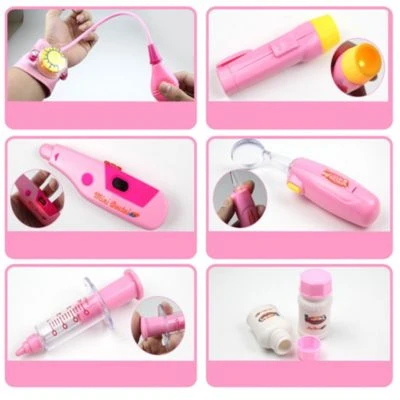 Debuy Arzt-Spielzeug-Set 15PCS Arzt-Spielzeug-Set Mädchen Medizinische Box Krankenschwester Kind Injektionsspiel Heimspiel Stethoskop Babywerkzeug 6 Debuy Arzt-Spielzeug-Set 15PCS Arzt-Spielzeug-Set Mädchen Medizinische Box Krankenschwester Kind Injektionsspiel Heimspiel Stethoskop Babywerkzeug - Image 6