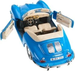 Bburago Modellauto Porsche 356B Cabrio 1961 (blau, Maßstab 1:18) 8 Bburago Modellauto Porsche 356B Cabrio 1961 (blau, Maßstab 1:18) -Spielzeug Geschaft 28777548 04