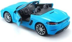 Bburago Modellauto Porsche 718 Boxster (blau, Maßstab 1:24) 6 Bburago Modellauto Porsche 718 Boxster (blau, Maßstab 1:24) -Spielzeug Geschaft 28777550 03