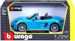 Bburago Modellauto Porsche 718 Boxster (blau, Maßstab 1:24) 7 Bburago Modellauto Porsche 718 Boxster (blau, Maßstab 1:24) -Spielzeug Geschaft 28777550 04