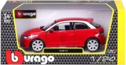 Bburago Modellauto Audi A1 (rot, Maßstab 1:24) -Spielzeug Geschaft 28777584 06