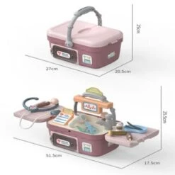 Multifunktionales Spielzeugset Arzt Krankenschwester Stethoskop-Injektion Tragbares Medizinisches Kit -Spielzeug Geschaft 28983271 03