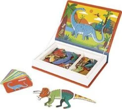 Janod J02590 Magneti'Book Dinosaurier-50-teiliges Magnetisches Lernspiel-Entwicklung Von Feinmotorik Und Fantasie--Zertifiziert-Ab 3 Jahren -Spielzeug Geschaft 29006471 03