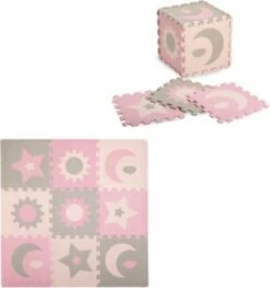 MoMi NEBE 3D Foam Puzzlematte, Pink