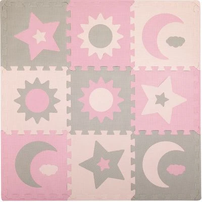 MoMi NEBE 3D Foam Puzzlematte, Pink 2 MoMi NEBE 3D Foam Puzzlematte, Pink - Image 2