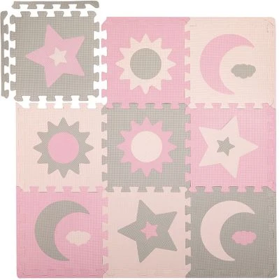 MoMi NEBE 3D Foam Puzzlematte, Pink 3 MoMi NEBE 3D Foam Puzzlematte, Pink - Image 3