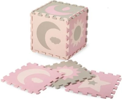 MoMi NEBE 3D Foam Puzzlematte, Pink 4 MoMi NEBE 3D Foam Puzzlematte, Pink - Image 4