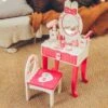 360Home Kinderschminktisch Mit Stuhl