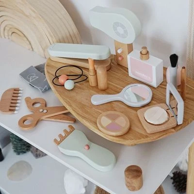 Epik Schminkspielzeug Für Kinder Make-up-Ornament Aus Holz Barbier-Spielzeug 3 Epik Schminkspielzeug Für Kinder Make-up-Ornament Aus Holz Barbier-Spielzeug - Image 3