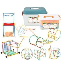 Debuy SpleiĂźspielzeug FĂĽr Kinder DIY Strohbausteine