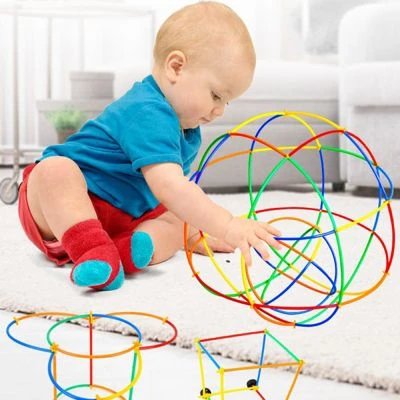 Debuy Spleißspielzeug Für Kinder DIY Strohbausteine 6 Debuy Spleißspielzeug Für Kinder DIY Strohbausteine - Image 6