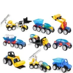 Syntek Technisches Fahrzeugmodell Für Kinder Pädagogisches Magnetisches Spleißspielzeug -Spielzeug Geschaft 29801723 04