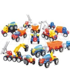 Syntek Technisches Fahrzeugmodell Für Kinder Pädagogisches Magnetisches Spleißspielzeug -Spielzeug Geschaft 29801723 05