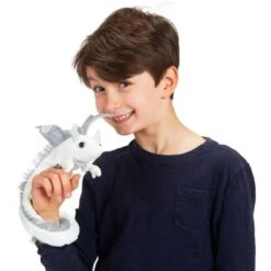 Folkmanis Handpuppe Drachenarmband Weiß / Pearl Dragon Wristlet -Spielzeug Geschaft 29881306 03